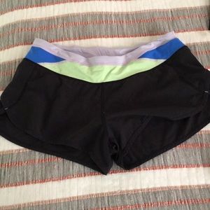 Lululemon speed shorts, size 6